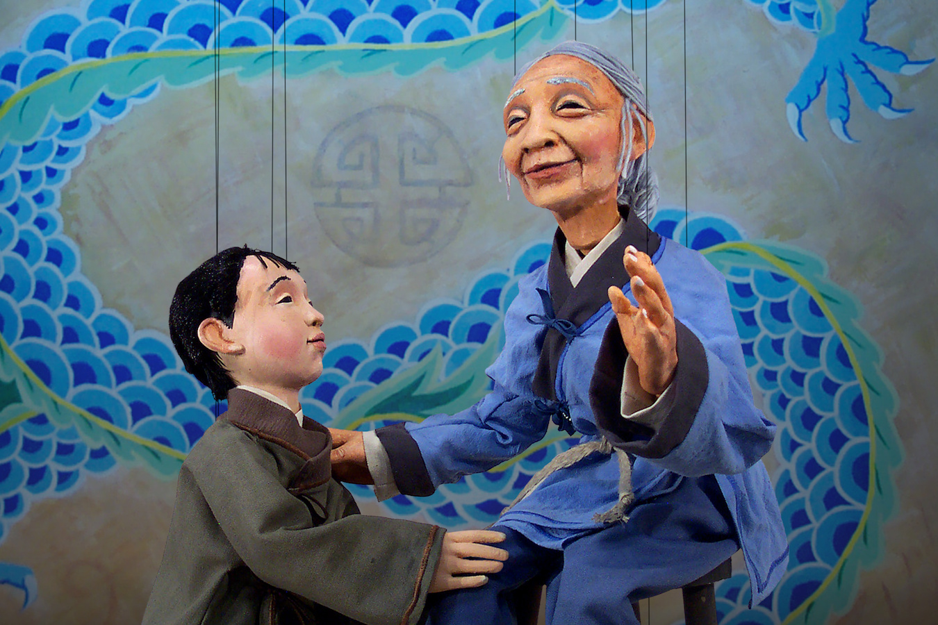 The Dragon King is an eye-catching puppet show. Photo courtesy of Tanglewood Marionettes 