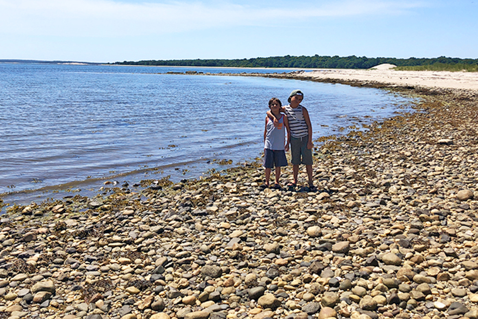 The eastern most tip of Shelter Island is Reel Point, an ideal seashell seeking spot.