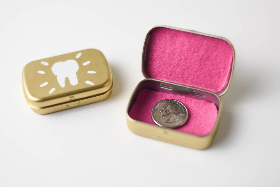 Creative Tooth Fairy Ideas Kids Love: turn a mint box into a tooth box tooth fairy ideas