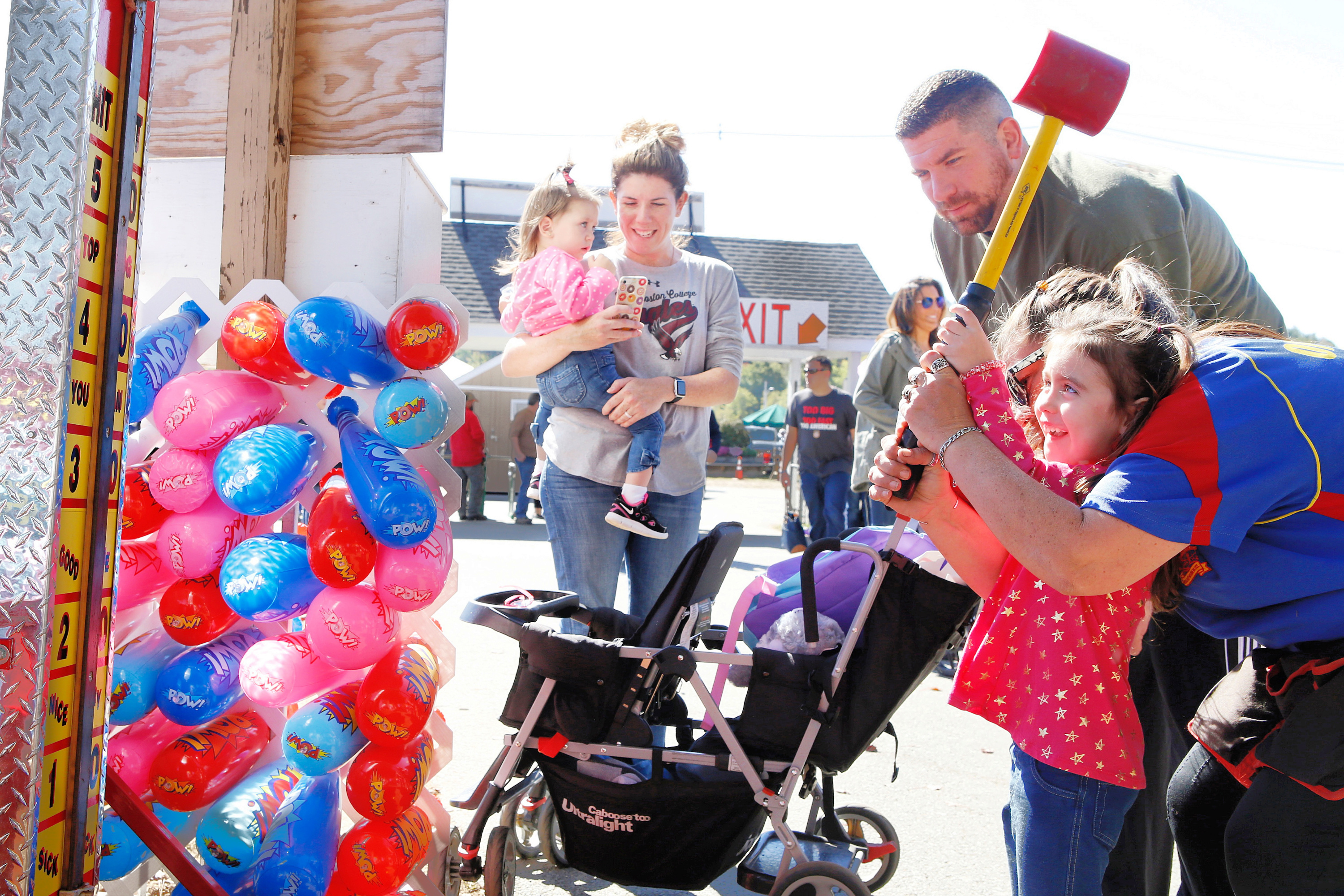 There are games galore for little and big kids to win prizes.
