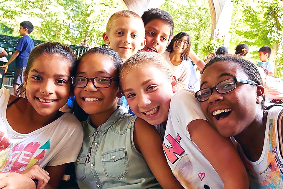 Usdan summer campers immerse themselves in creativity. Photo courtesy of the camp