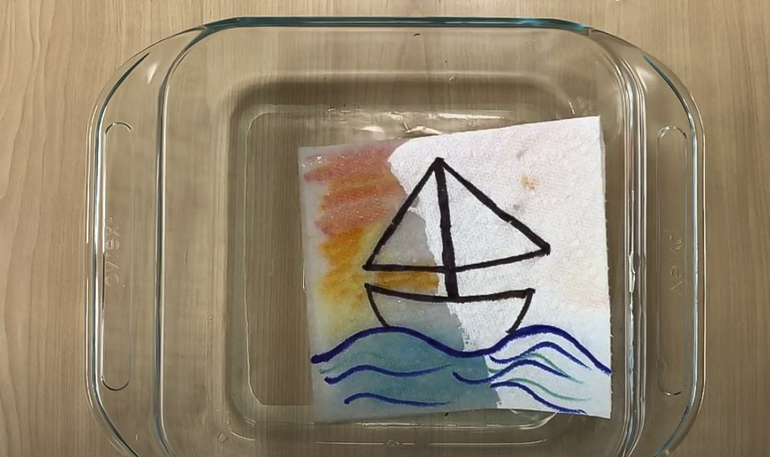 Blow your kids' minds with the magic of paper towel art. 