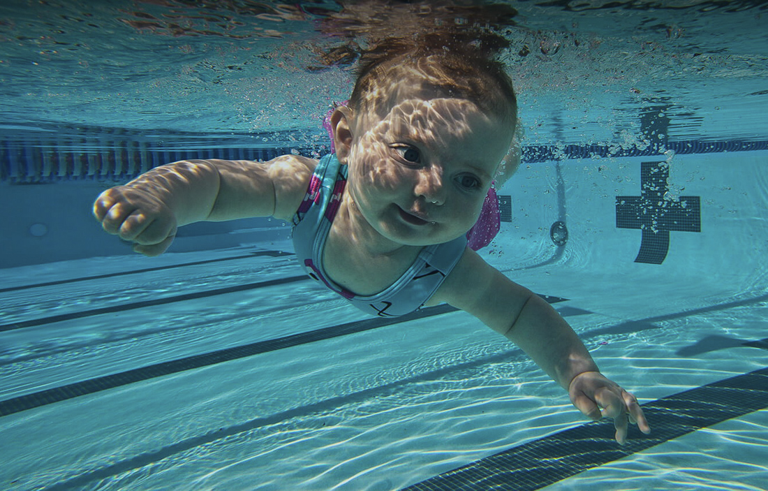 Swim classes for babies and toddlers are a fun and bonding experience for parents and kids. Photo courtesy of Waterworks Aquatics Swim School