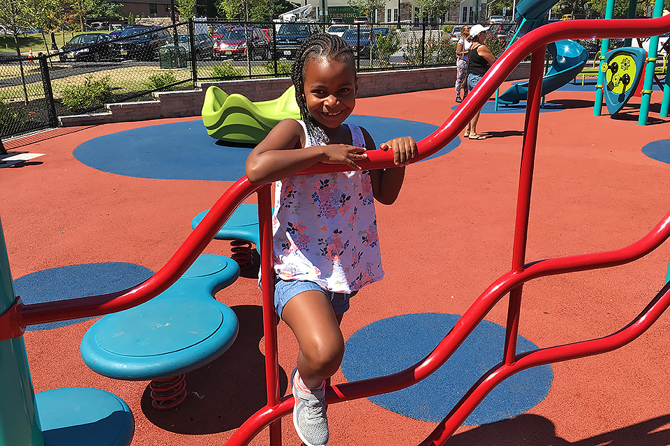 The accessible playground at Watsessing Park works for children of all abilities. Photo by Margaret Hargrove