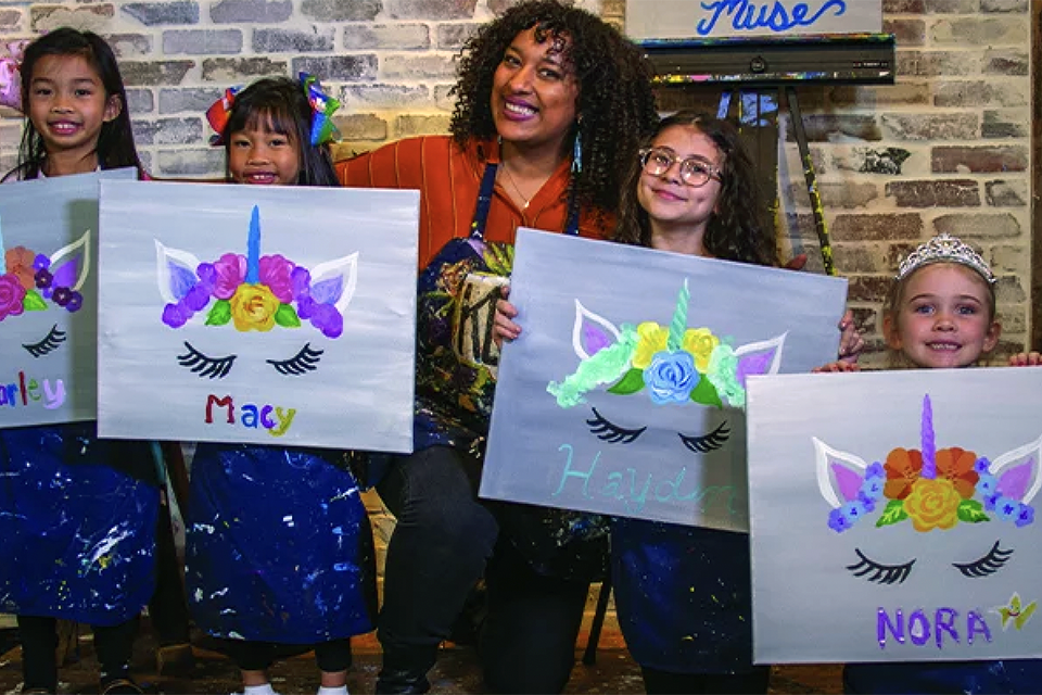 Muse Paint Bar Best Fun Restaurants for Kids' Birthdays in Westchester