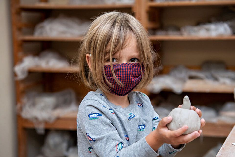 The Clay Art Center lets kids get crafty and learn sculpting techniques. Photo courtesy of the Center