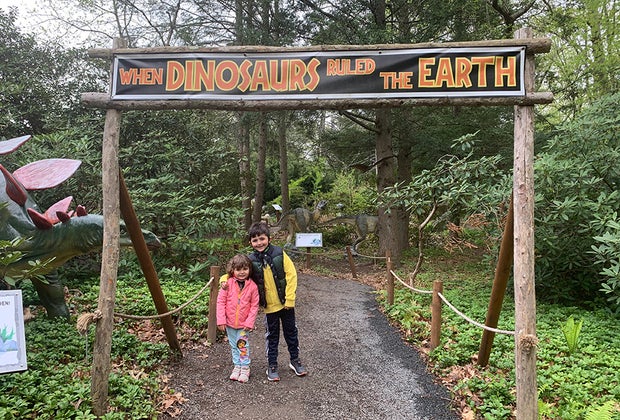 The Dinosaur Garden at Lasdon Park & Arboretum : Summer Bucket List of Things To Do in Westchester with Kids