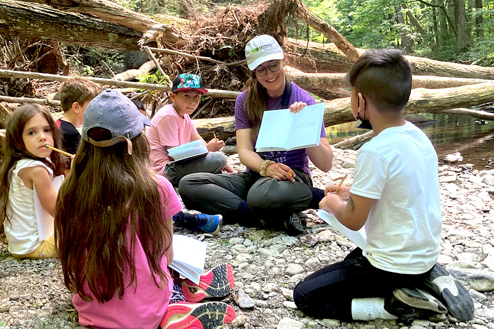 Cary Institute Eco Camp is held on a 2,000-acre campus with ponds, streams, and hills. Photo courtesy of the camp