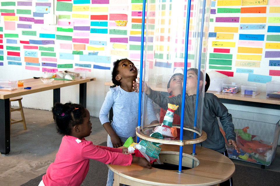 Explore what makes things fly with the Westchester Children's Museum's Wind Tunnel Design Challenge. Photo courtesy of the museum