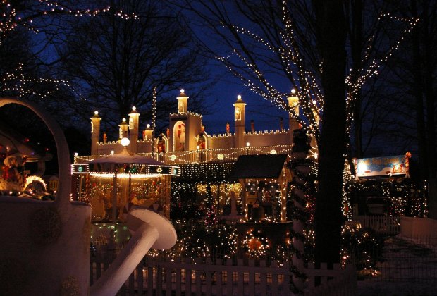 The Stone Zoo's holiday light displays are a Boston treasure. Photo courtesy of the Stone Zoo
